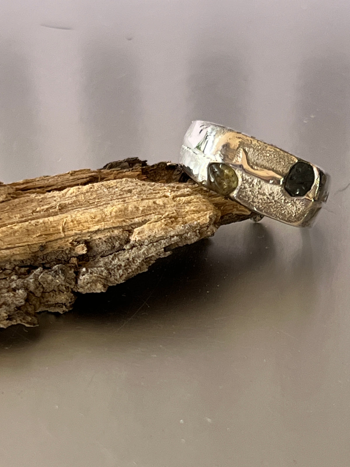 “Bay of Fires” sterling silver ring -Size “Q”