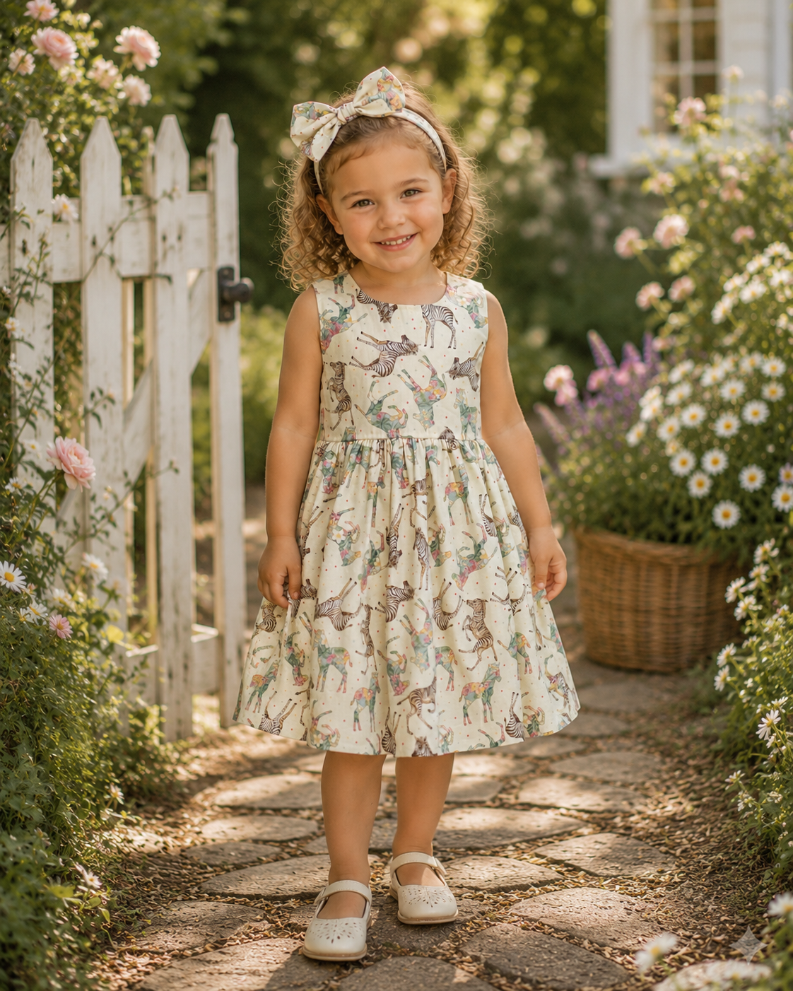 Lemon Zebra Sundress