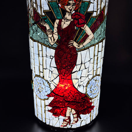 Myrtle – Handmade Art Deco Mosaic Votive