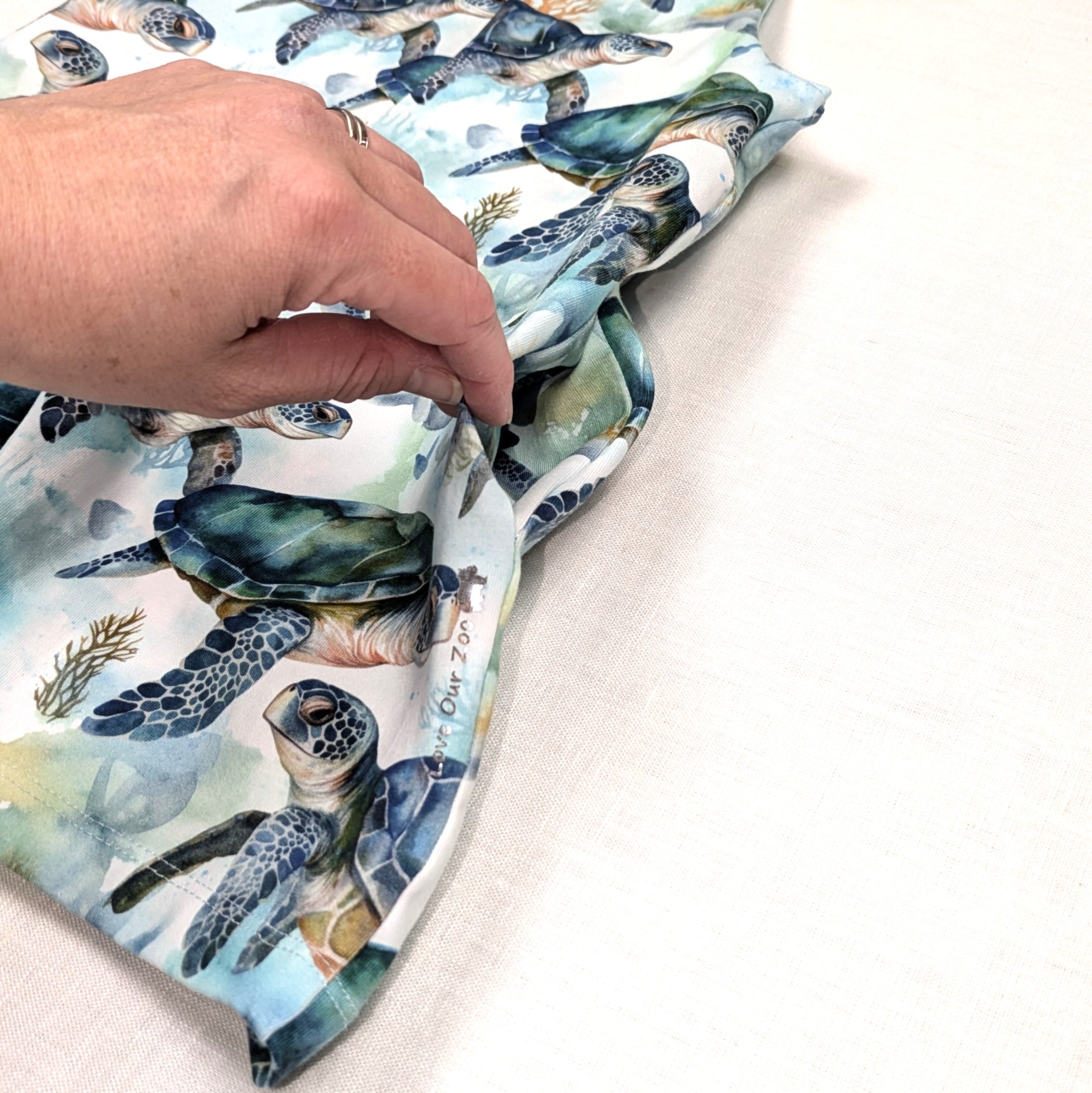 Handmade Overalls for active kids | Sea Turtle Collection | size 3