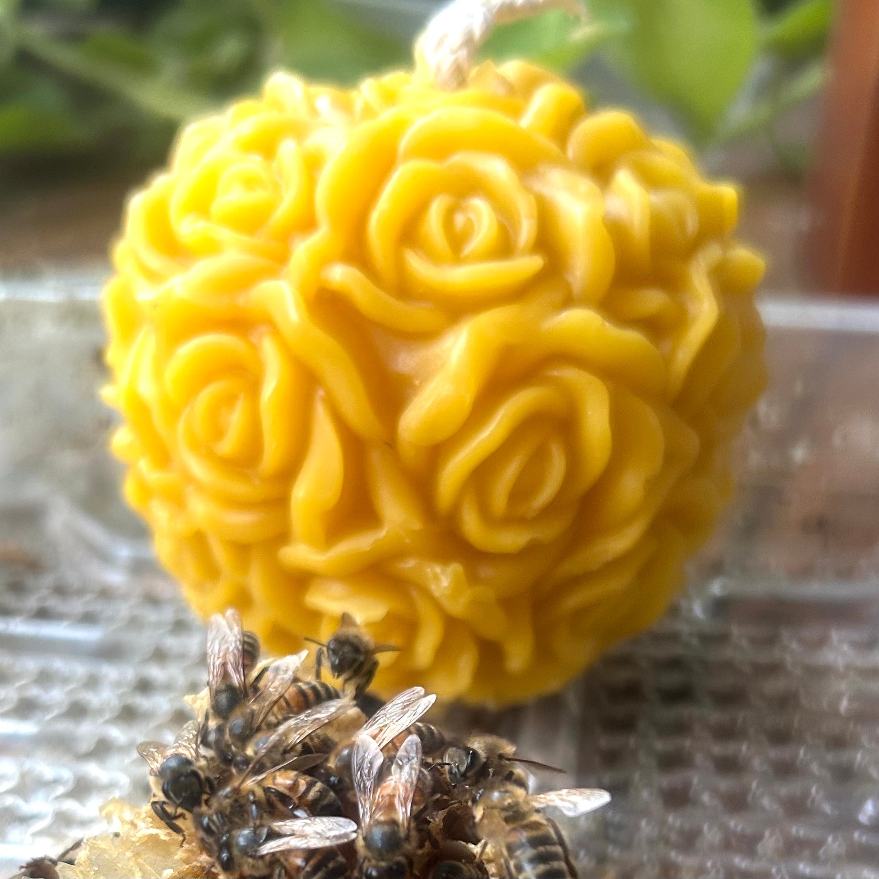 Floral Beeswax candles natural scent