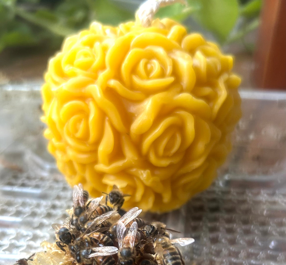 Floral Beeswax candles natural scent
