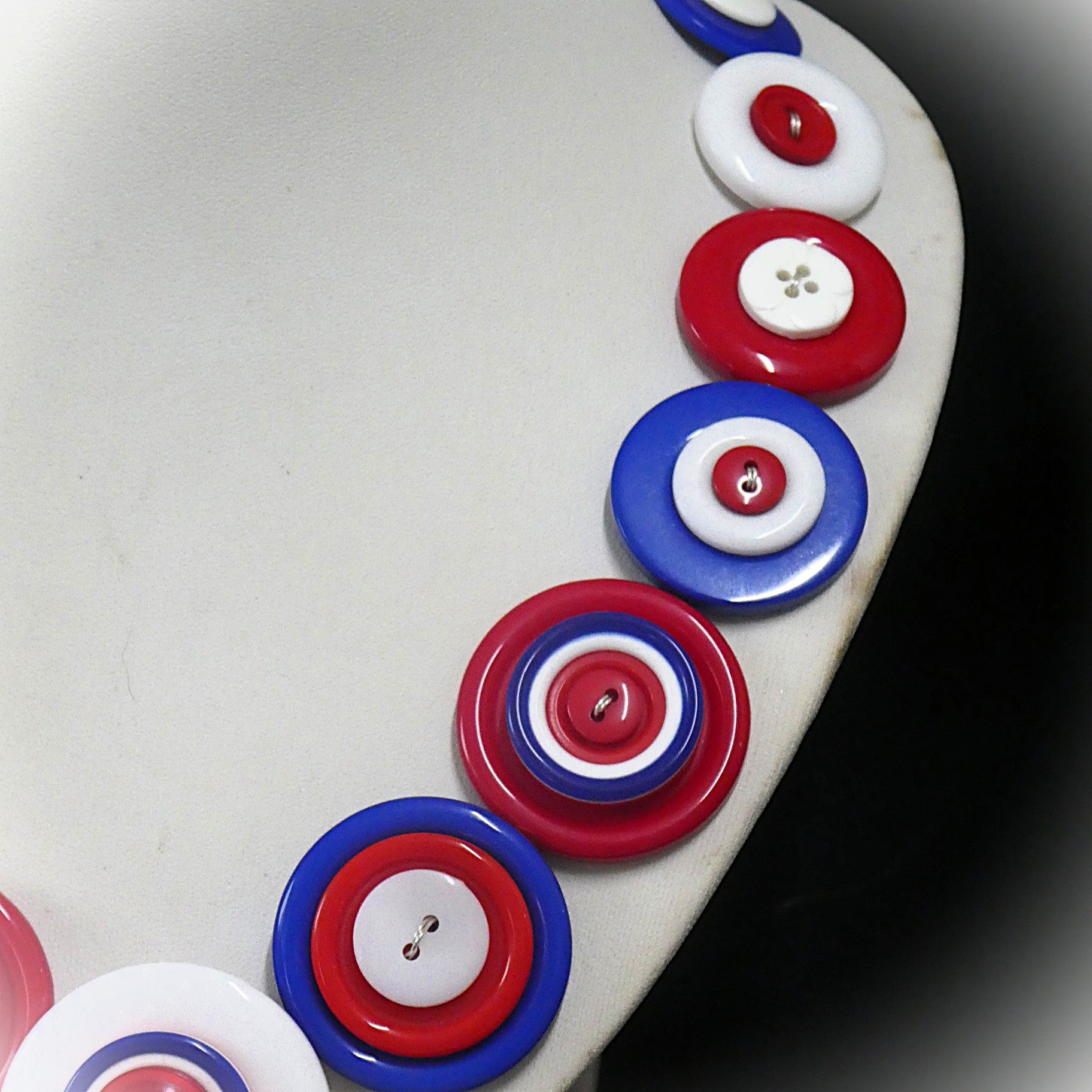 Colourful Button necklace - Viva USA!