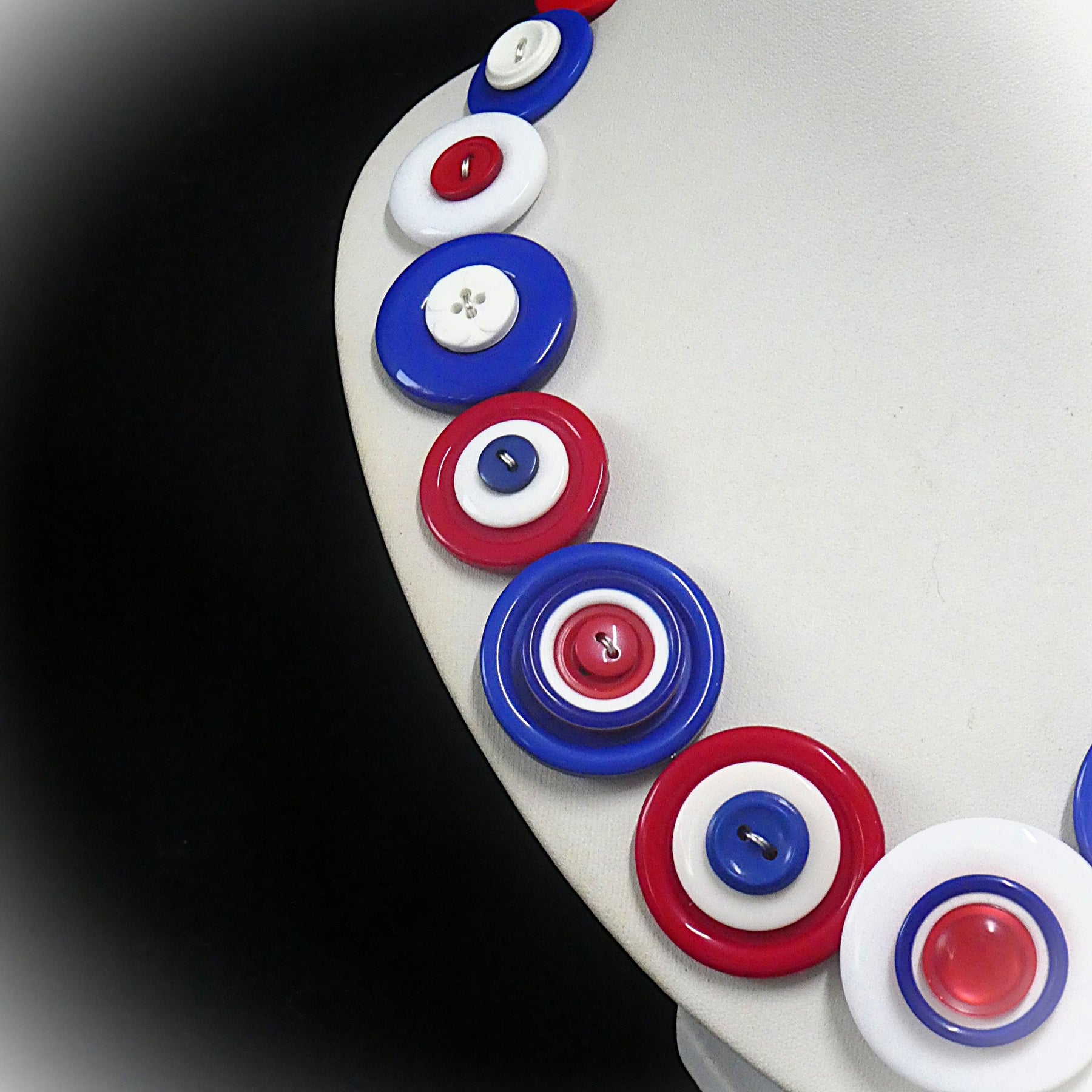 Colourful Button necklace - Viva USA!