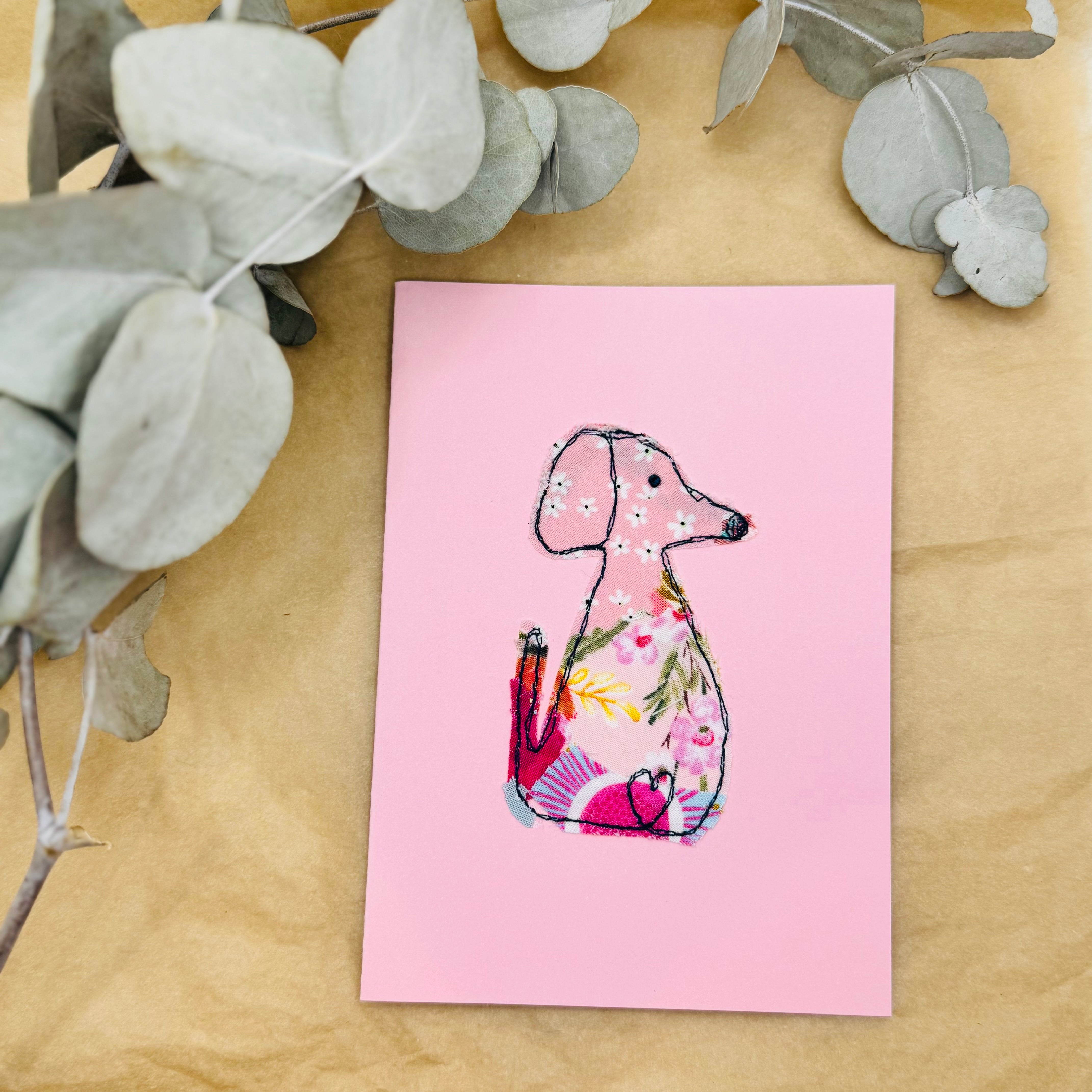 Upcycled handmade animal cards