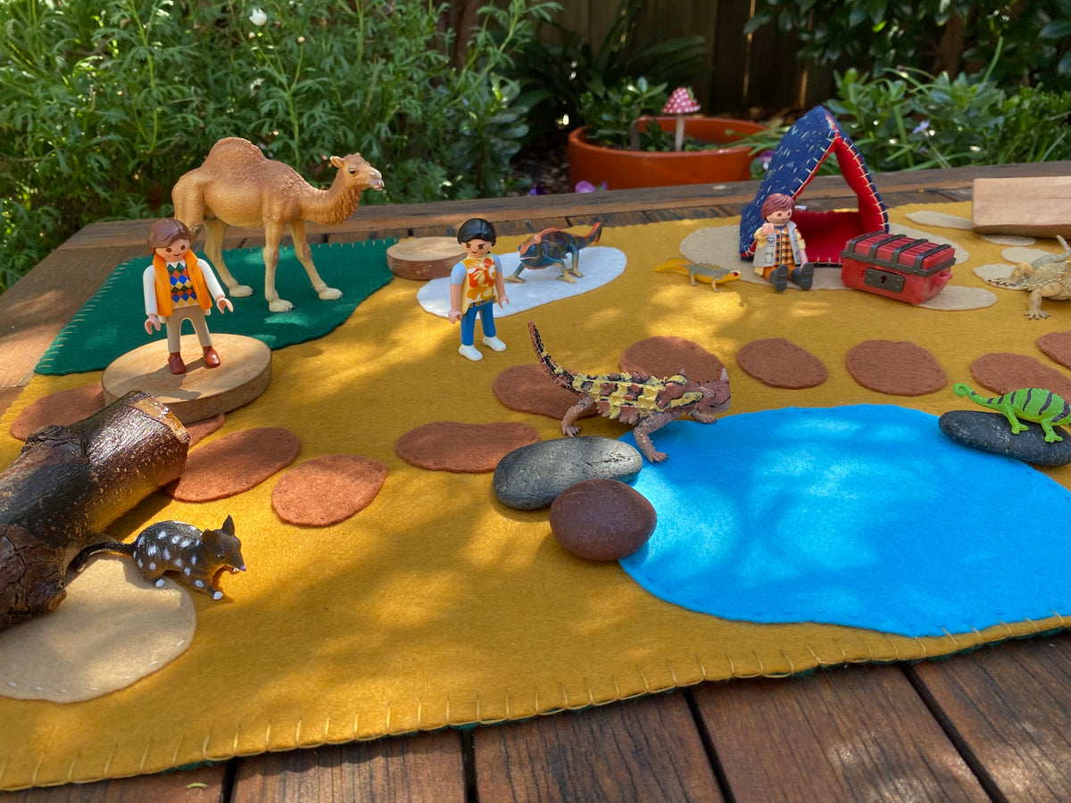 Play Felt Mat Large - Desert adventures #1
