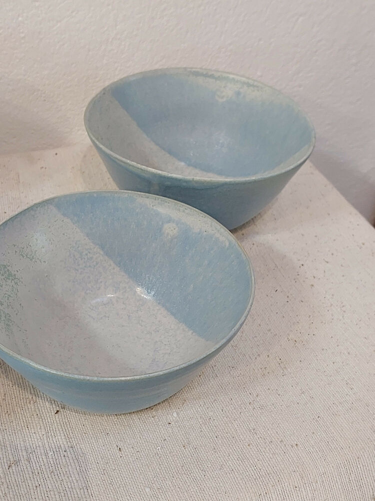 Light blue bowls