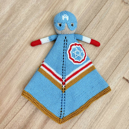Hand-Knit | Superhero | Security Blanket | Comic | Ready to Ship
