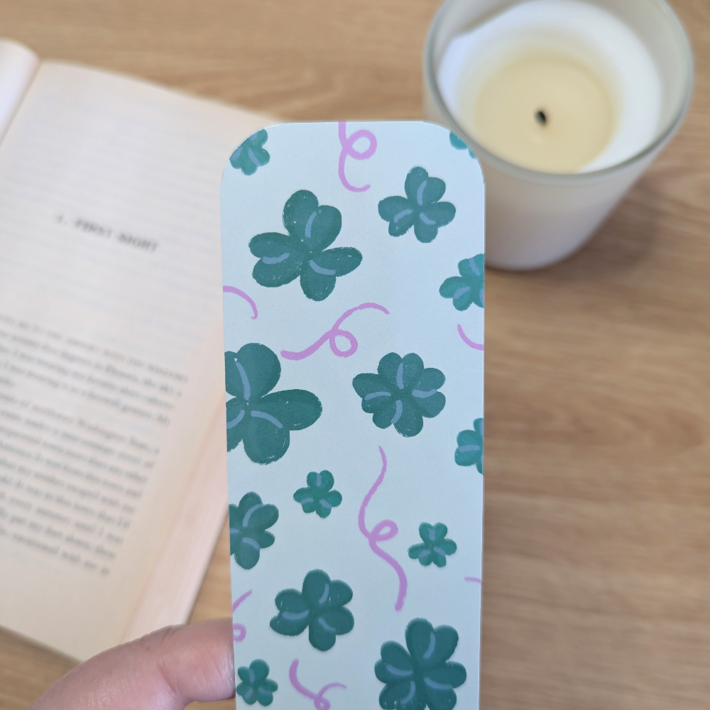 clovers bookmarks close up