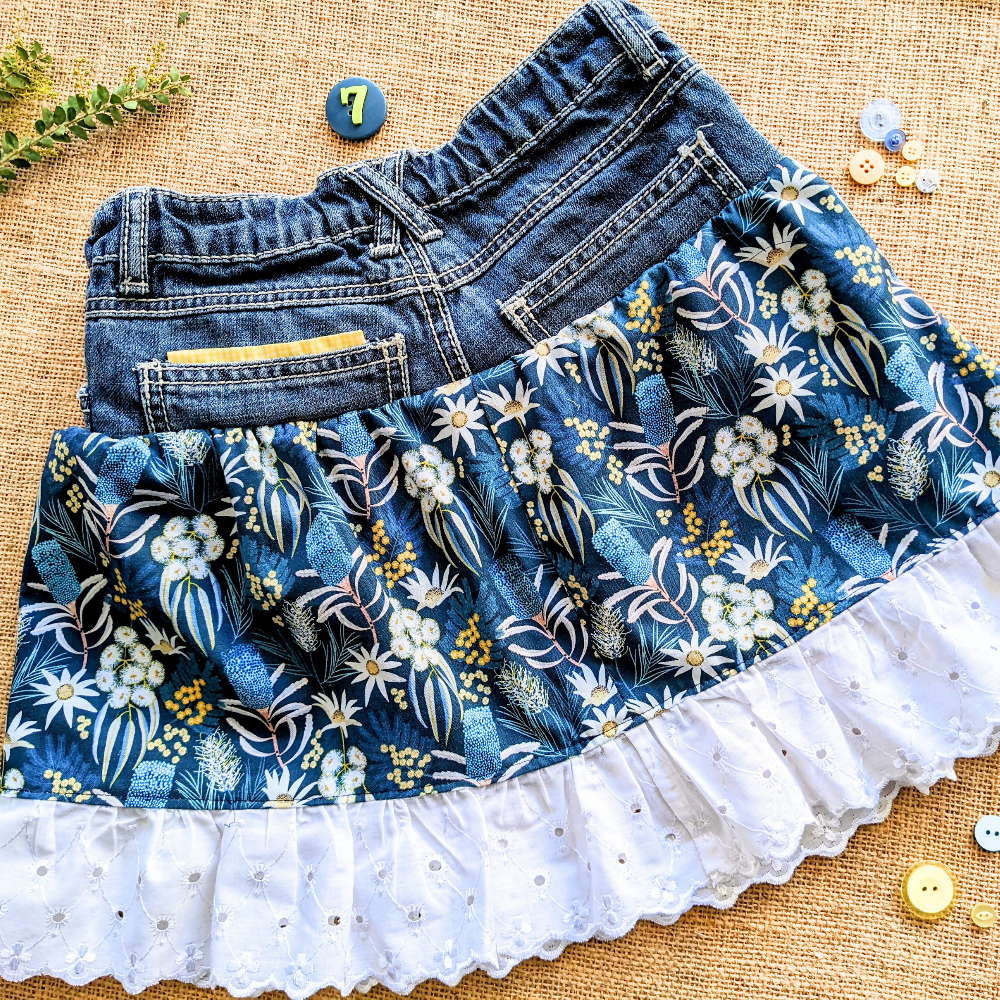 girls-upcycled-denim-skirt-size-7-australian-flowers-handmade-sewing-artist-the-denim-patch (5)