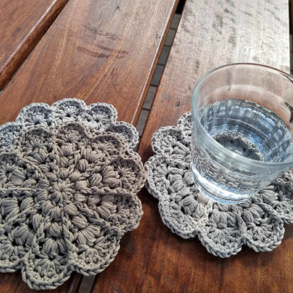Boho Crochet Coasters | Various colours
