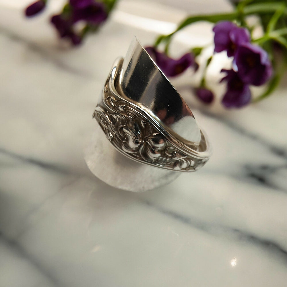 1904 Violet Sterling silver Spoon Ring