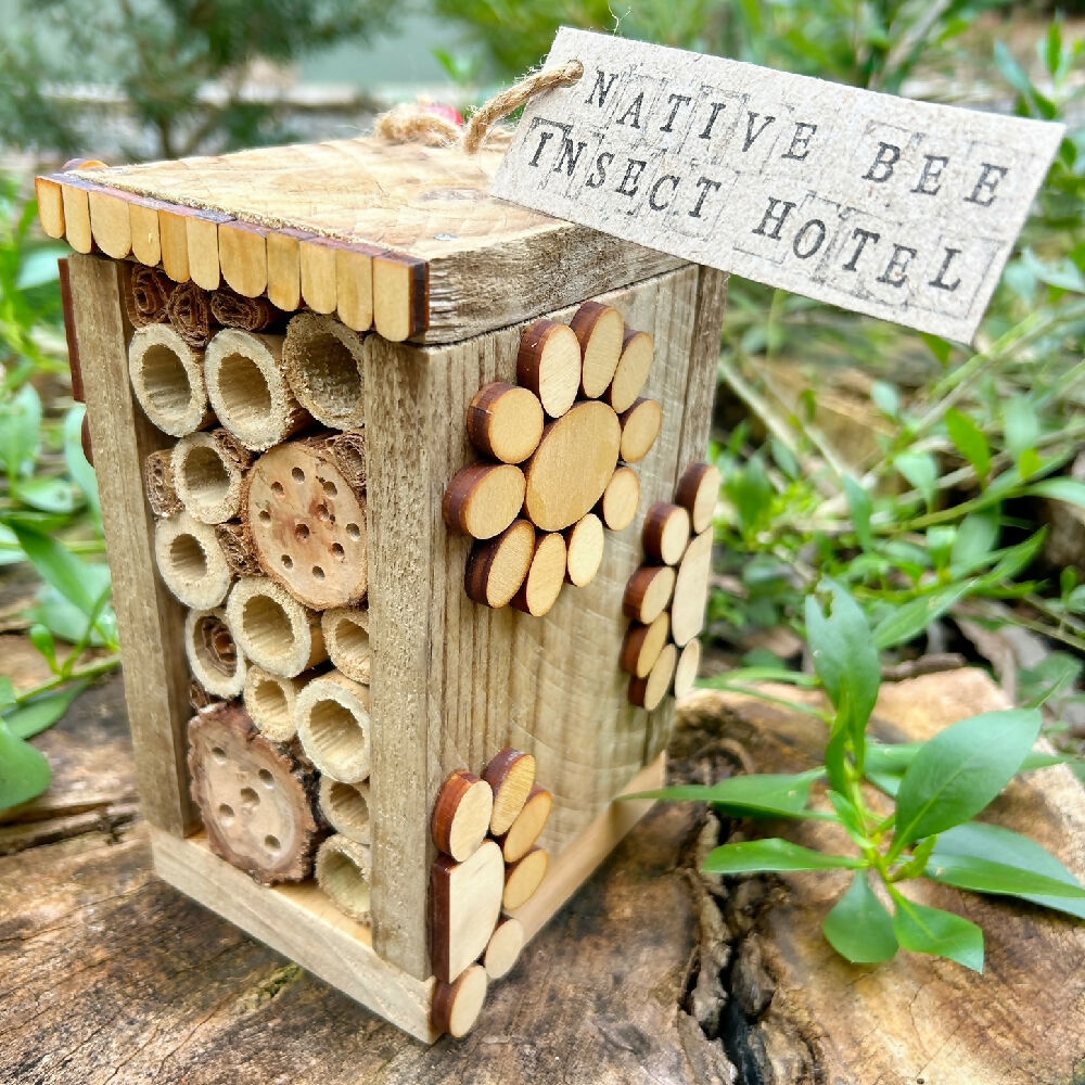 Native Bee Hotel, Insect Hotel, Habitat for Beneficial Insects