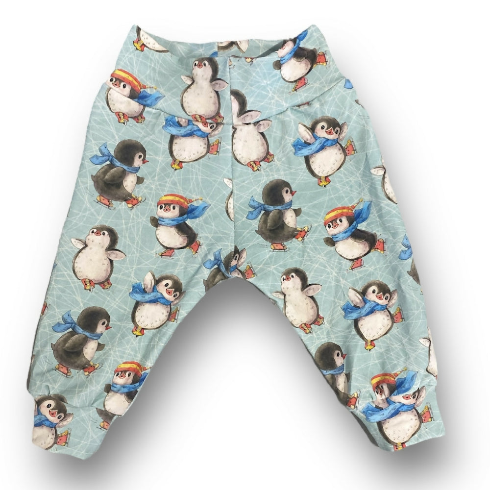 BABY Knit Pants - Skating Penguins