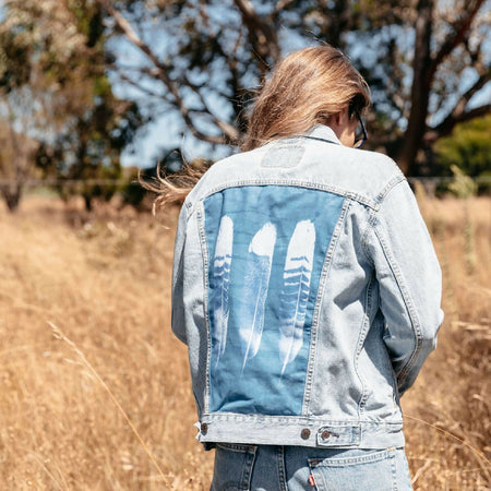 Custom Jacket with Australian Botanical & Wildlife Art