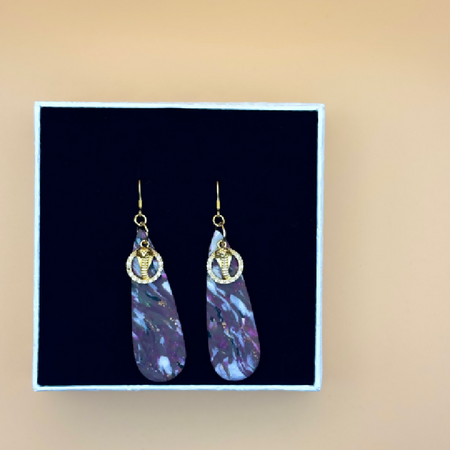 Marbled Snake Earrings