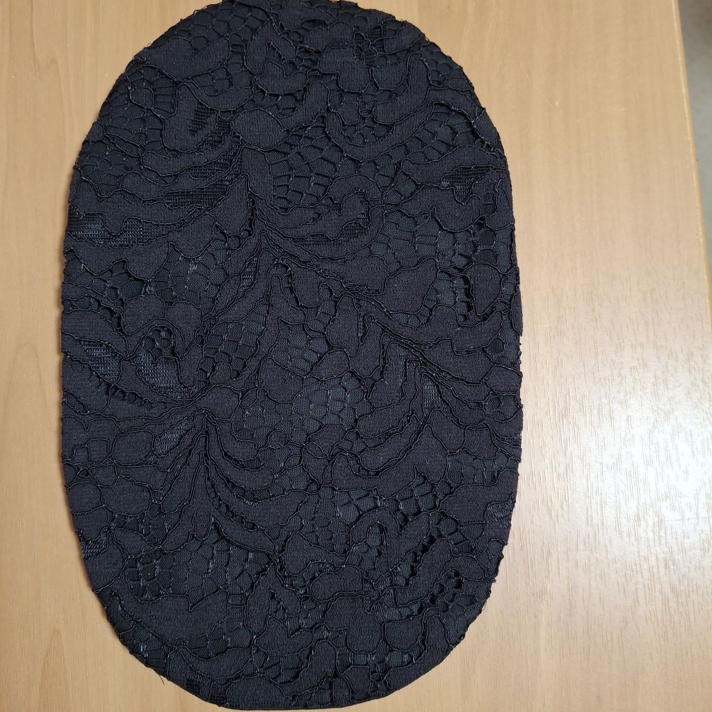 STOMA BAG COVER LARGE LACE BLACK  Suitable for Ileostomy, Colostomy, Urostomy