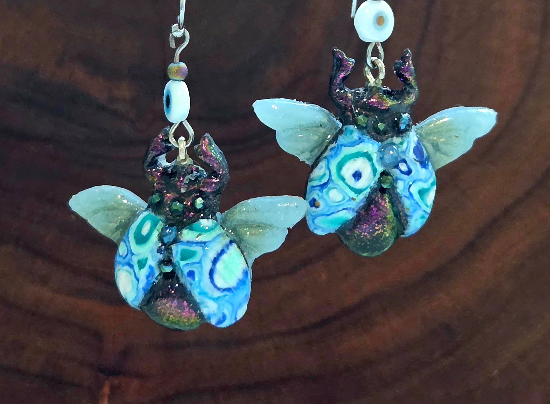 Scarab Beetle Earrings