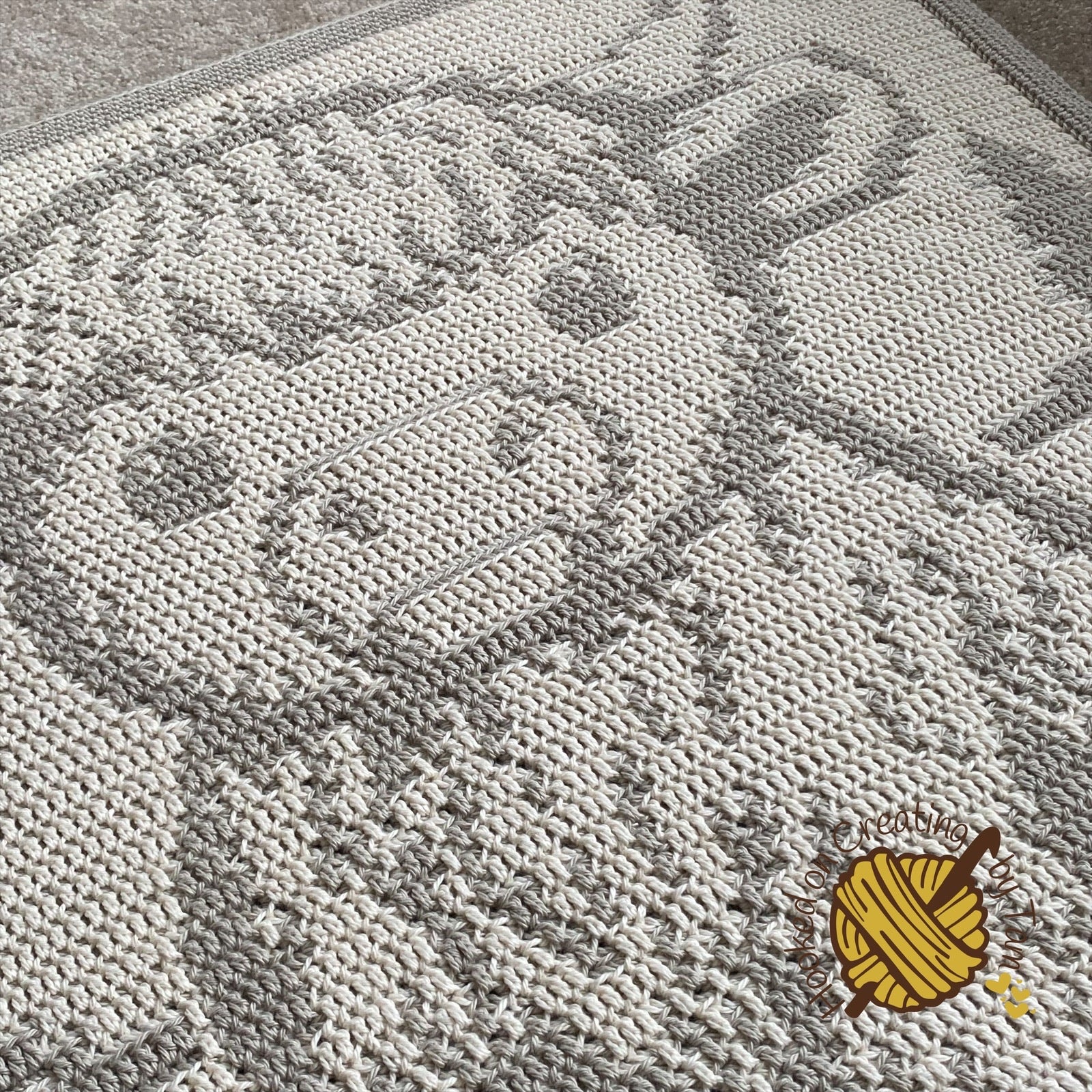 Handmade | Crochet | Heirloom | Blanket | Cotton | Highland Cow