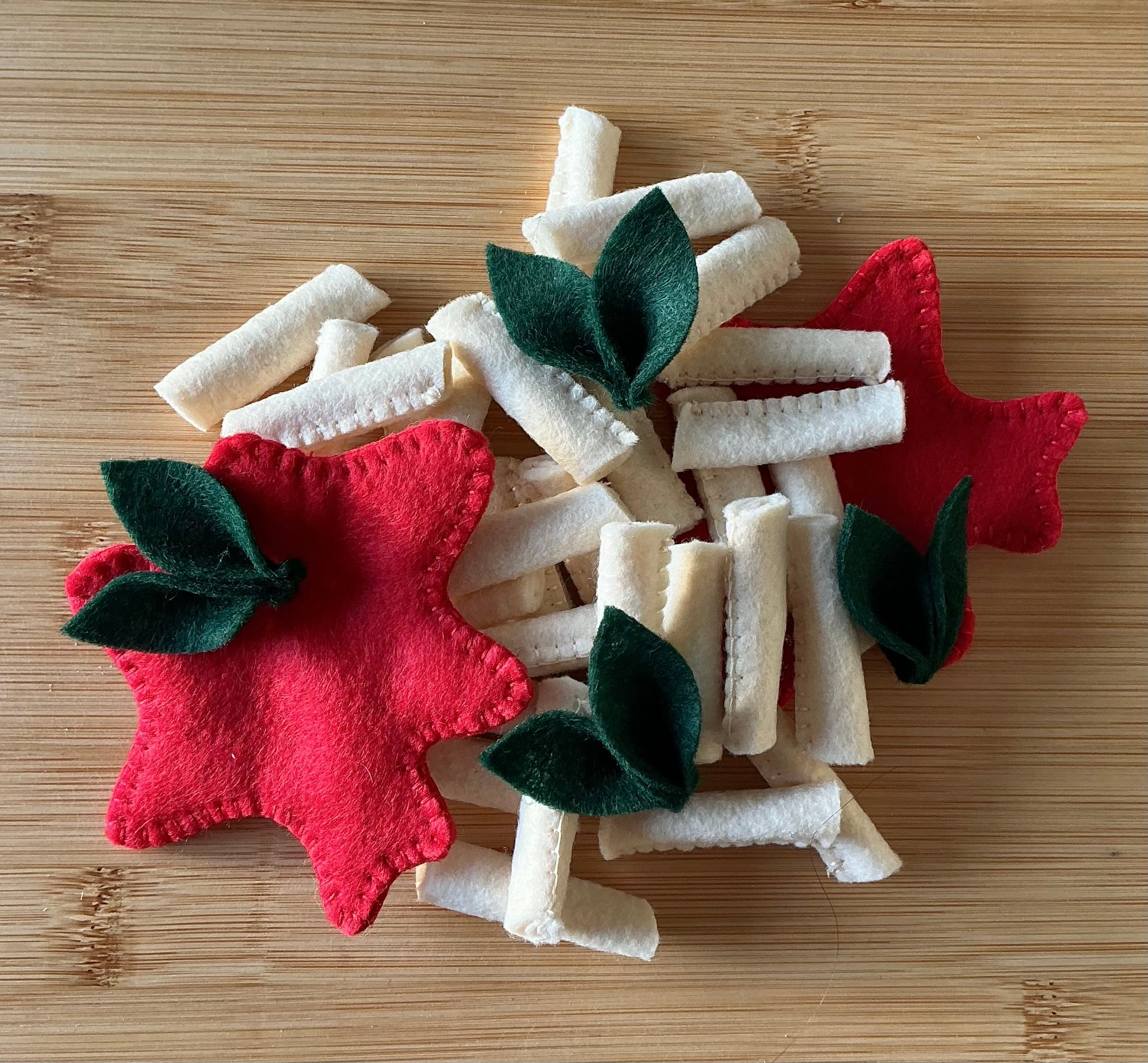 Felt penne pasta dinner set
