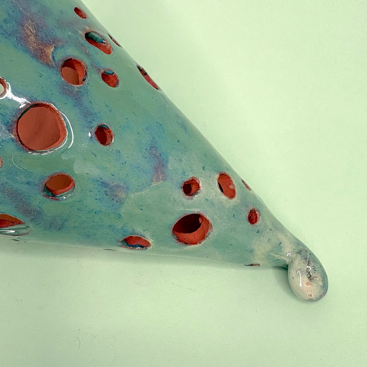 Ceramic hanging cone orchid pot