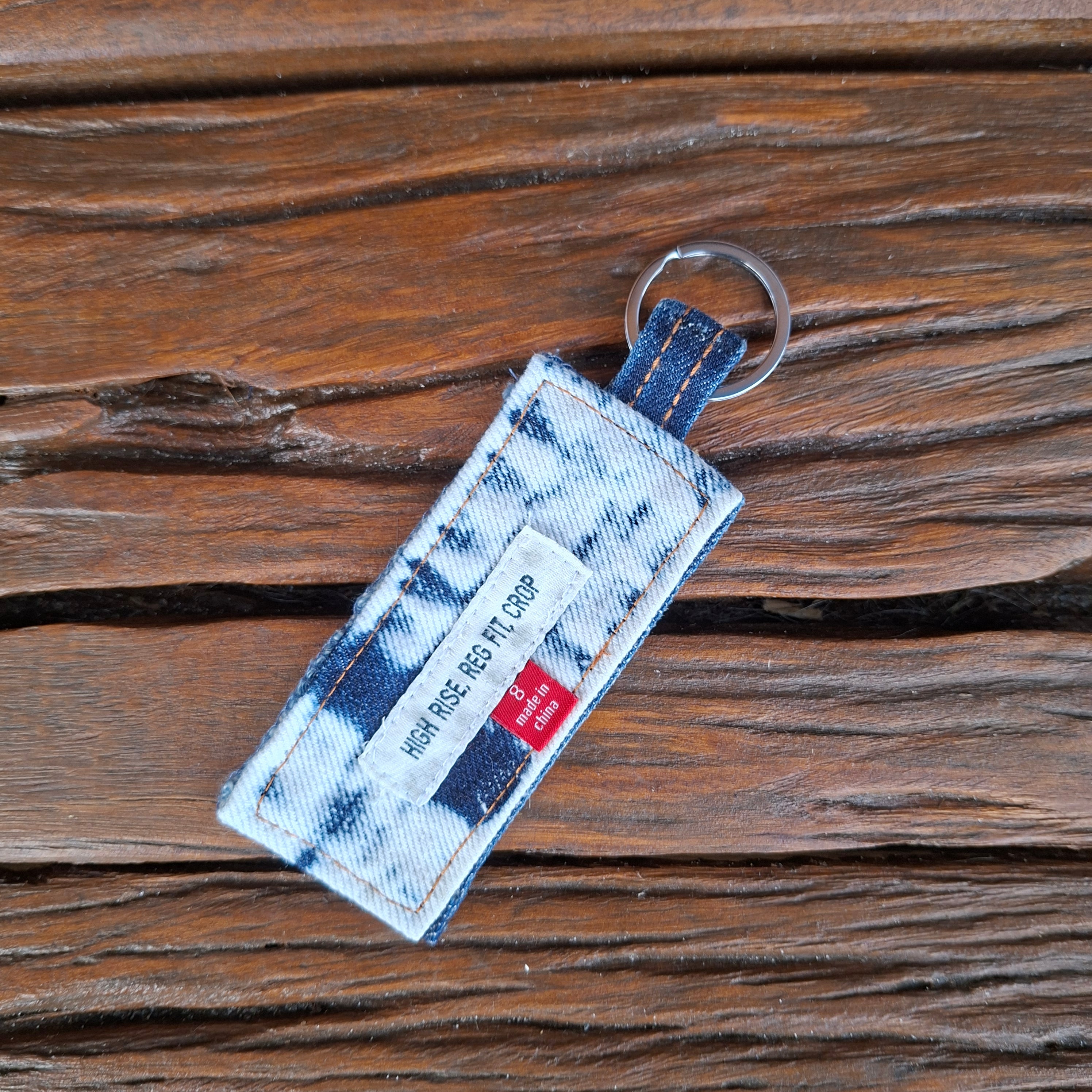 Recycled Denim Key Ring