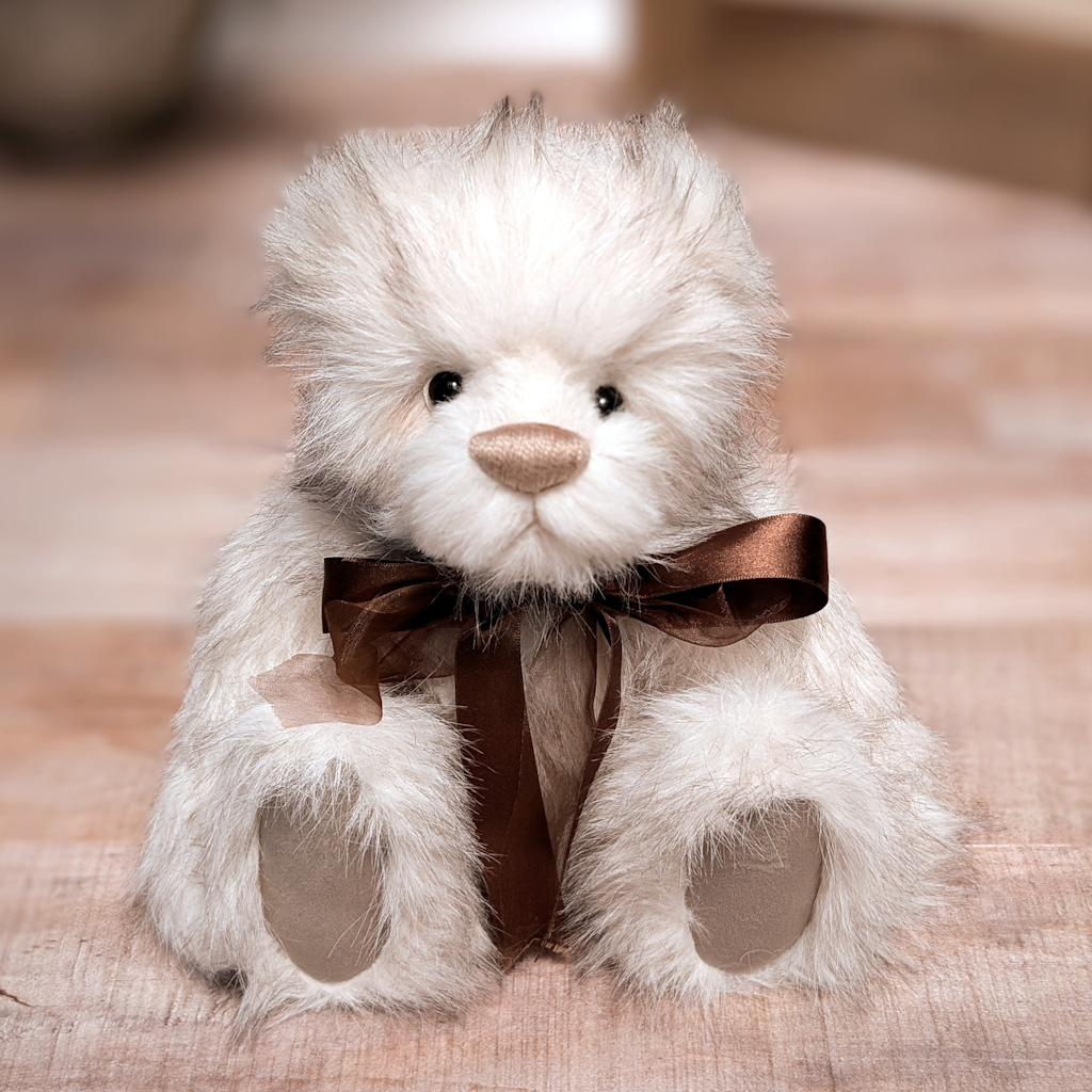 Handmade Collectable Teddy Bear,Artisan Cream Coloured Bear