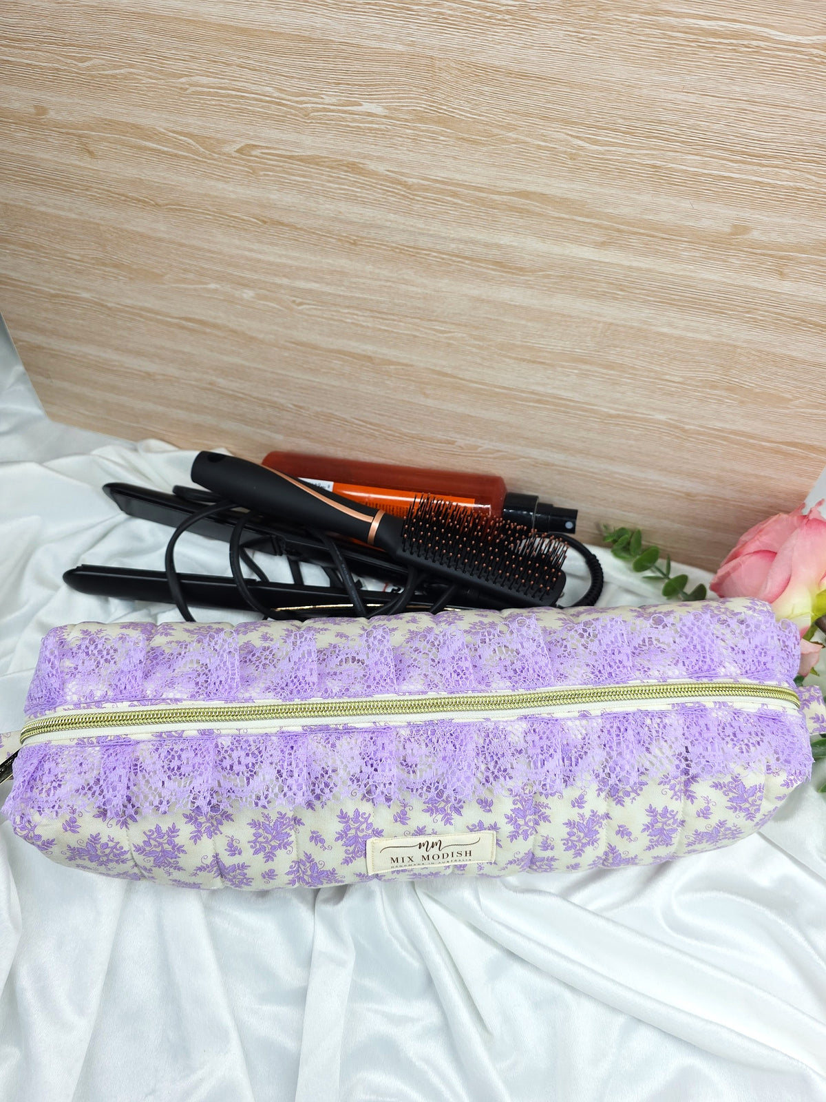 Quilted Hairtool Travel Bag, Hairtool Organizer, Hairtool Pouch