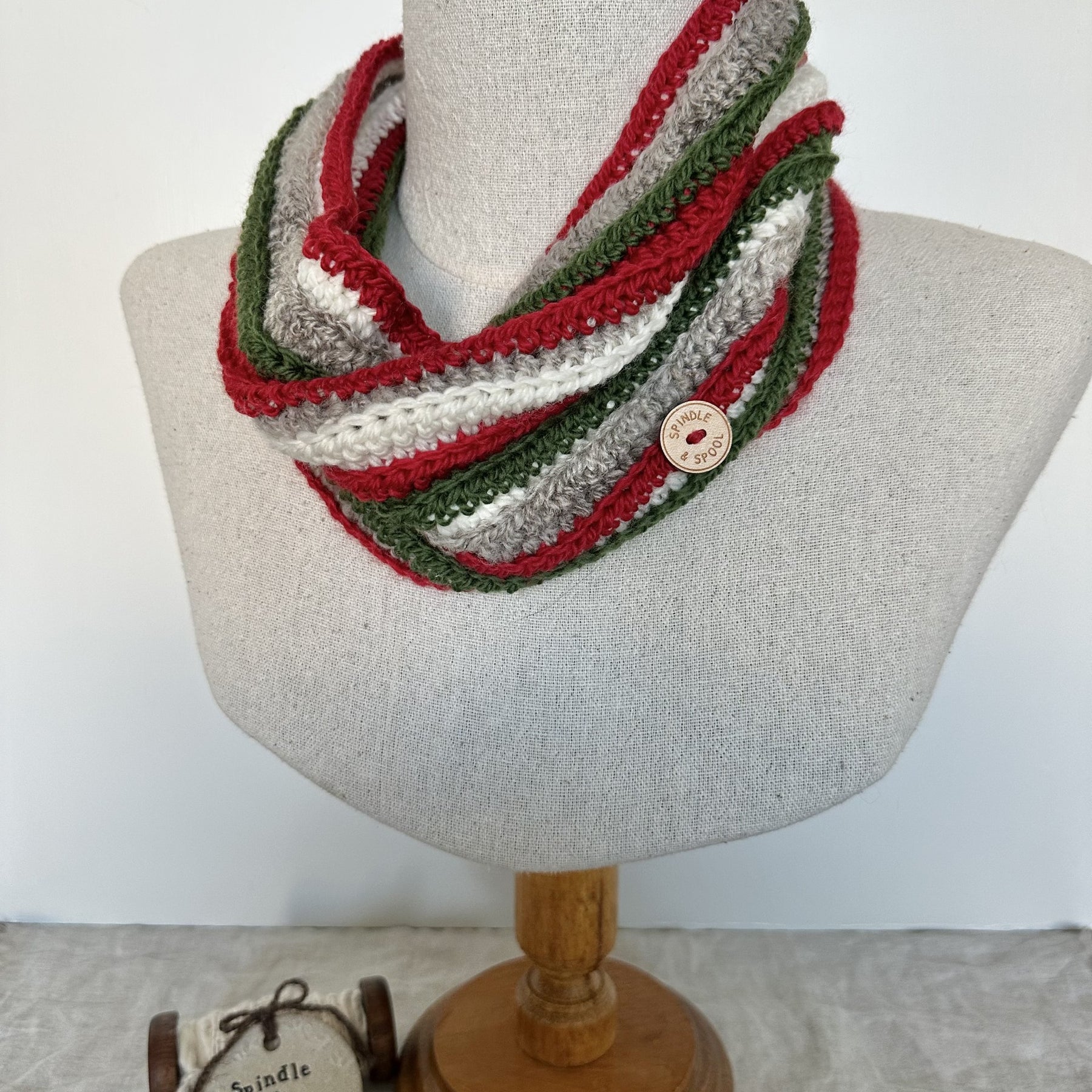 Christmas In July Collection - Crocheted Reversible Cowl