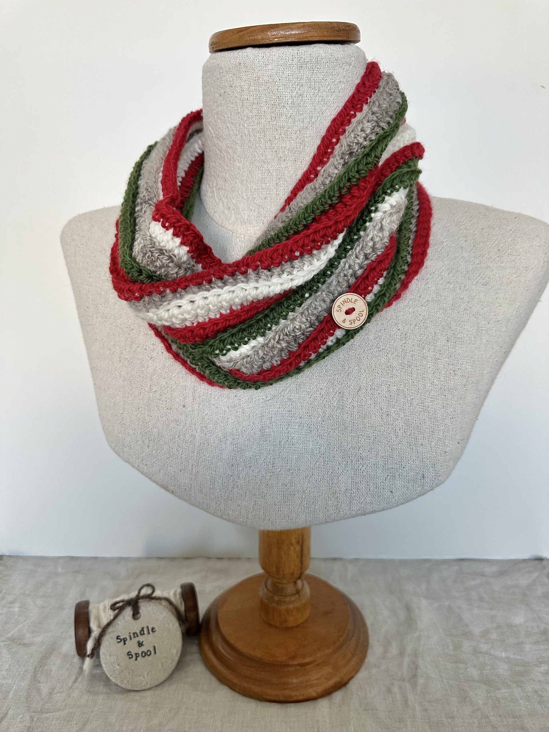 Christmas In July Collection - Crocheted Reversible Cowl
