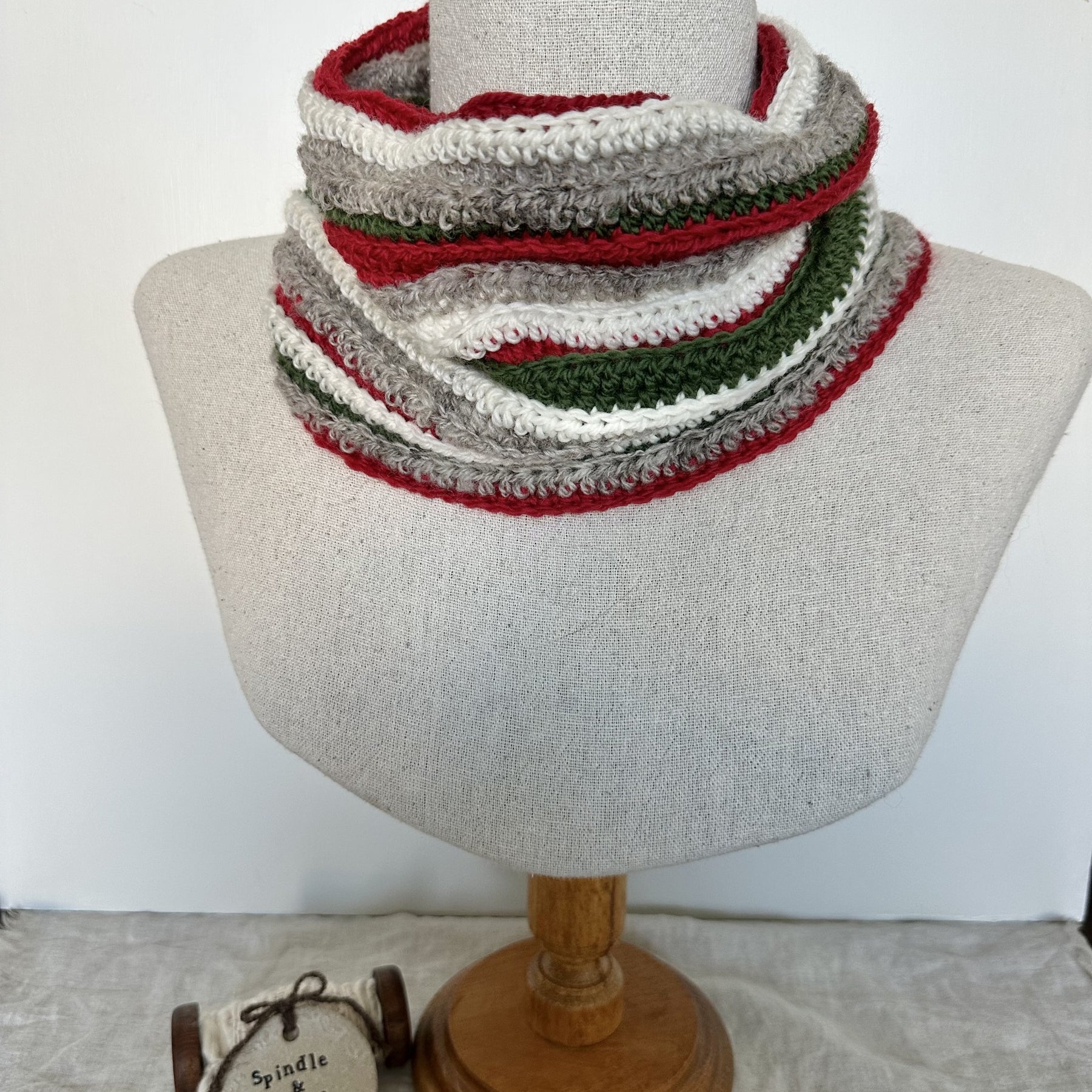 Christmas In July Collection - Crocheted Reversible Cowl