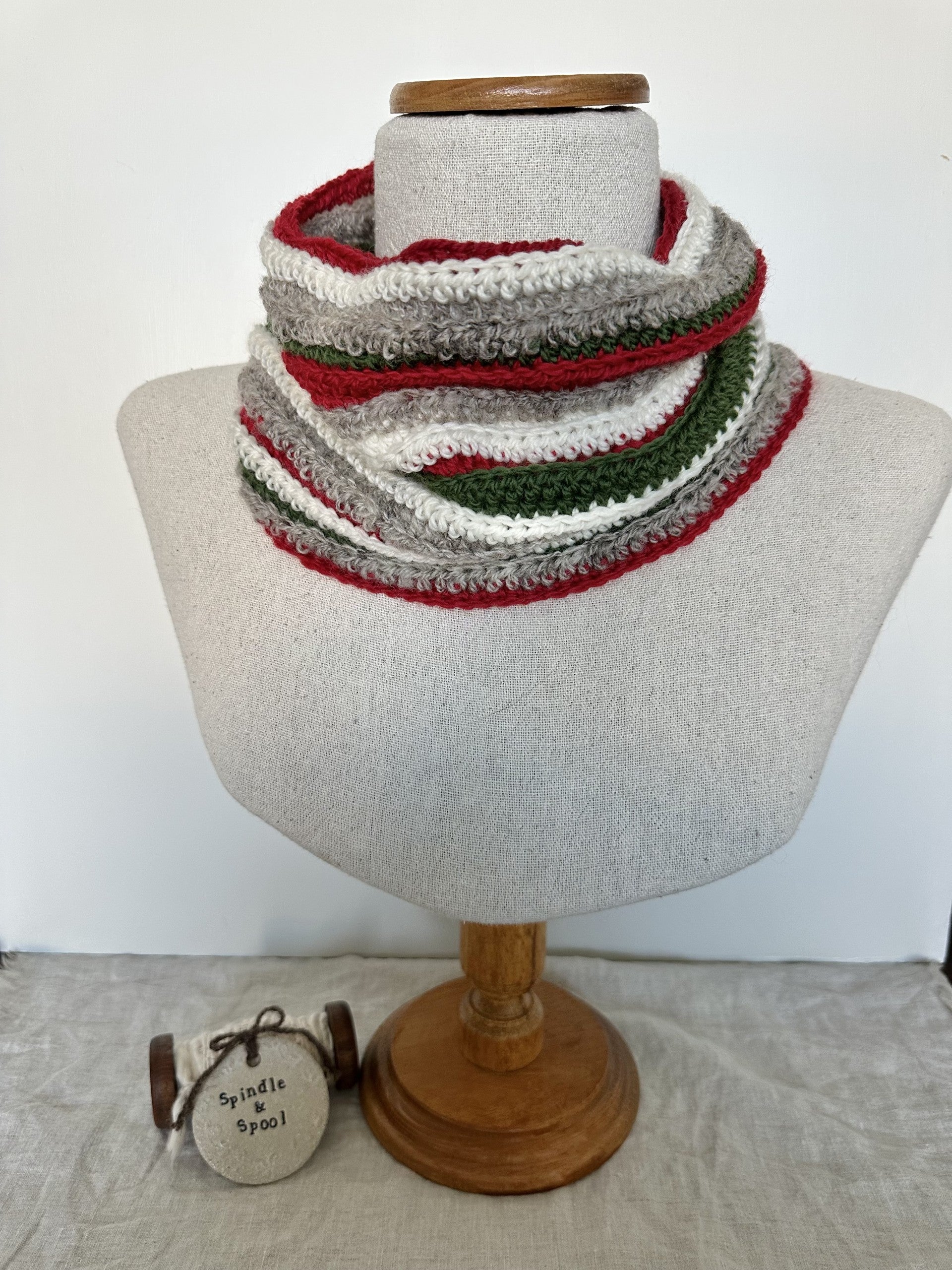 Christmas In July Collection - Crocheted Reversible Cowl