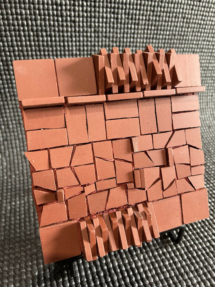 Unglazed Porcelain Mosaic Abstract Block