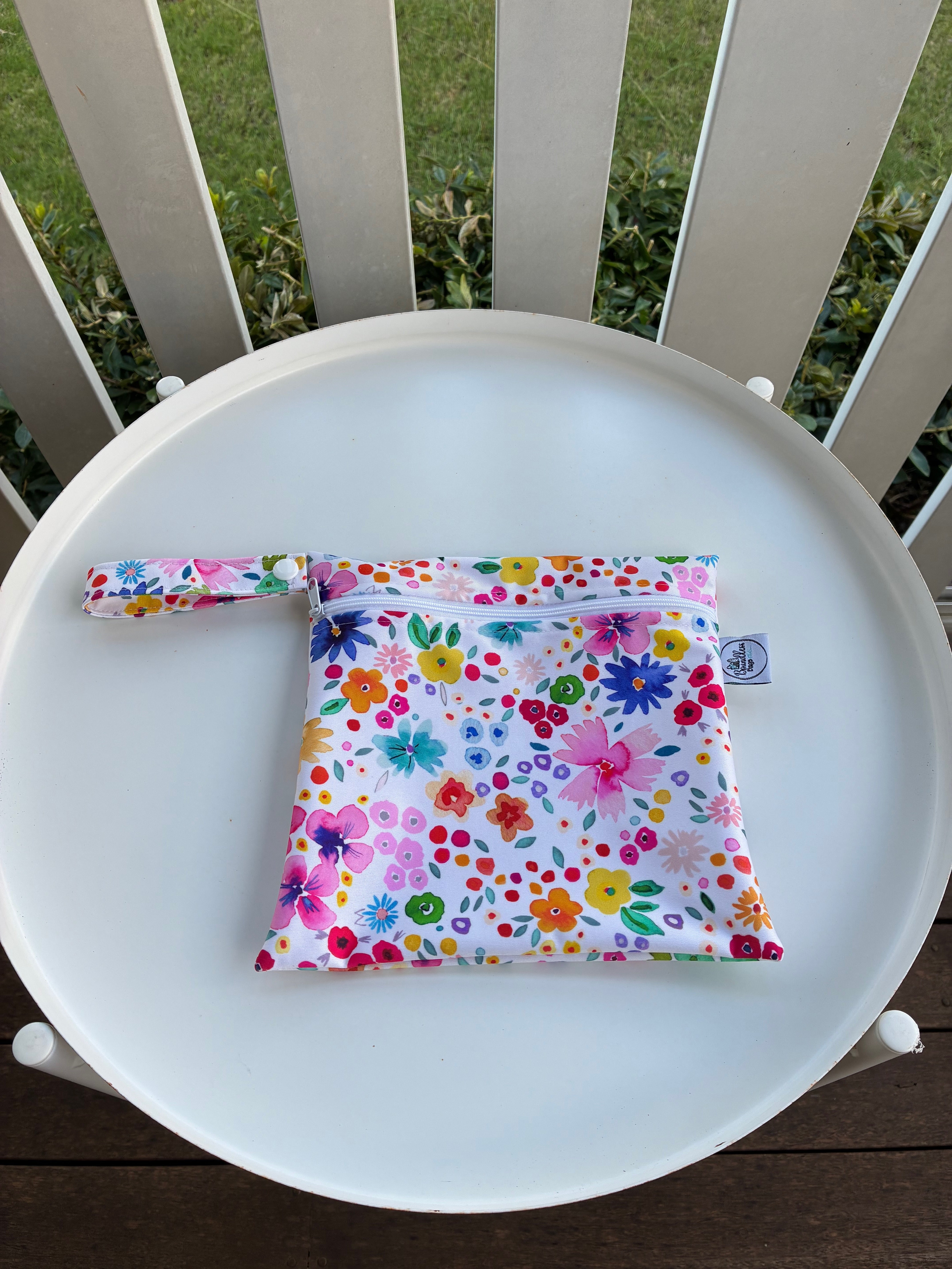 READY MADE Water-resistant wet bags - Spring Party Confetti Ditsy Floral (Ninola Design)