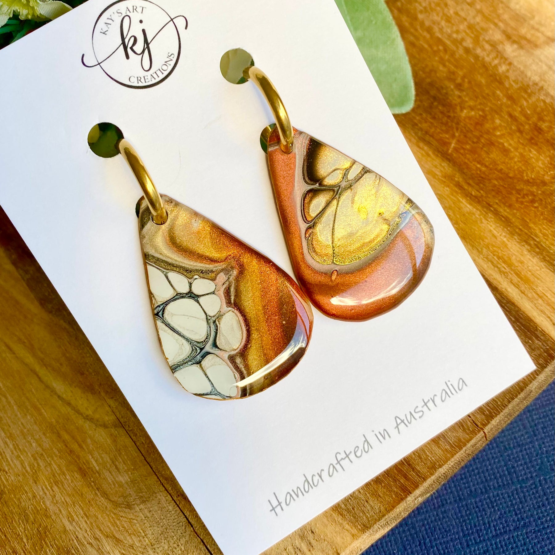 Statement Teardrop Huggie Hoop Earrings