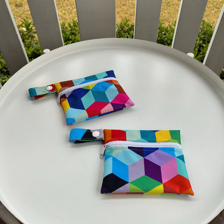READY MADE Water-resistant wet bags - Geometric Cubes (Creative Monsoon)