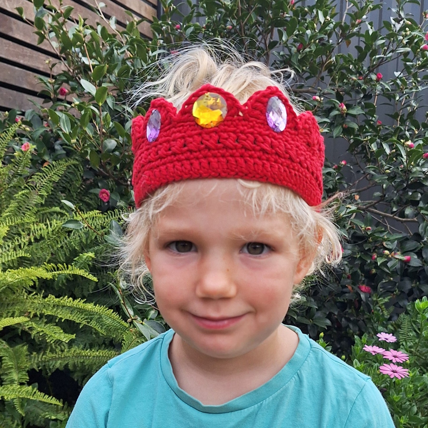 Handmade crochet Crowns with bling