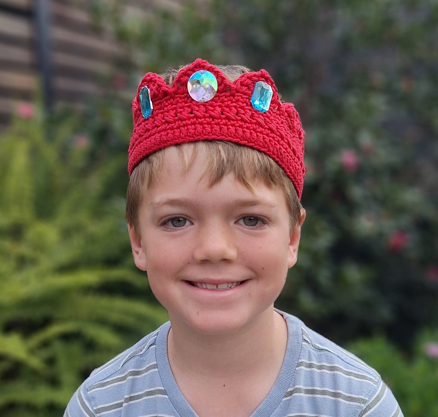 Handmade crochet Crowns with bling