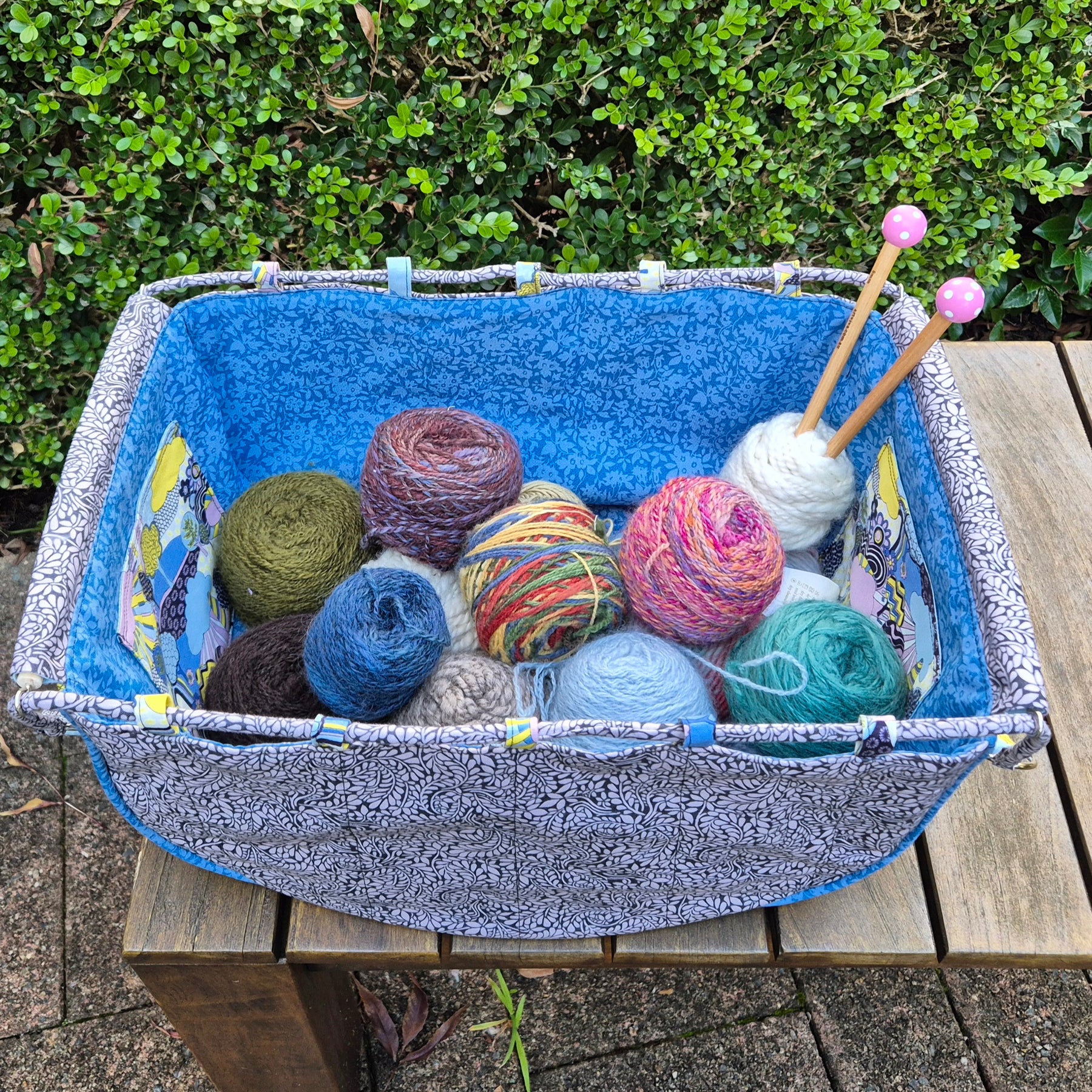Large Knitting Project Bag – Convertible Tote