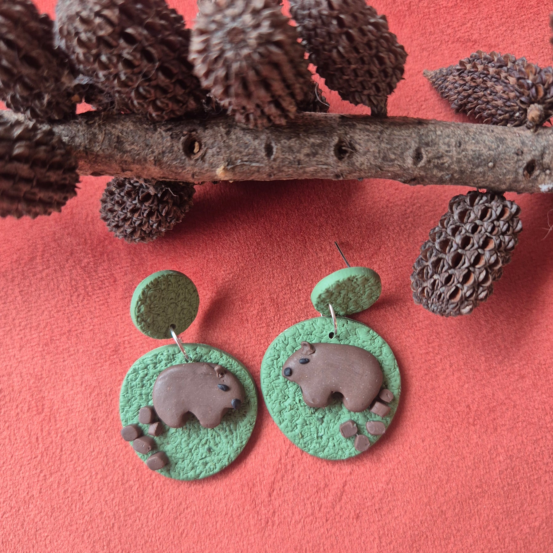 Wombat Earrings