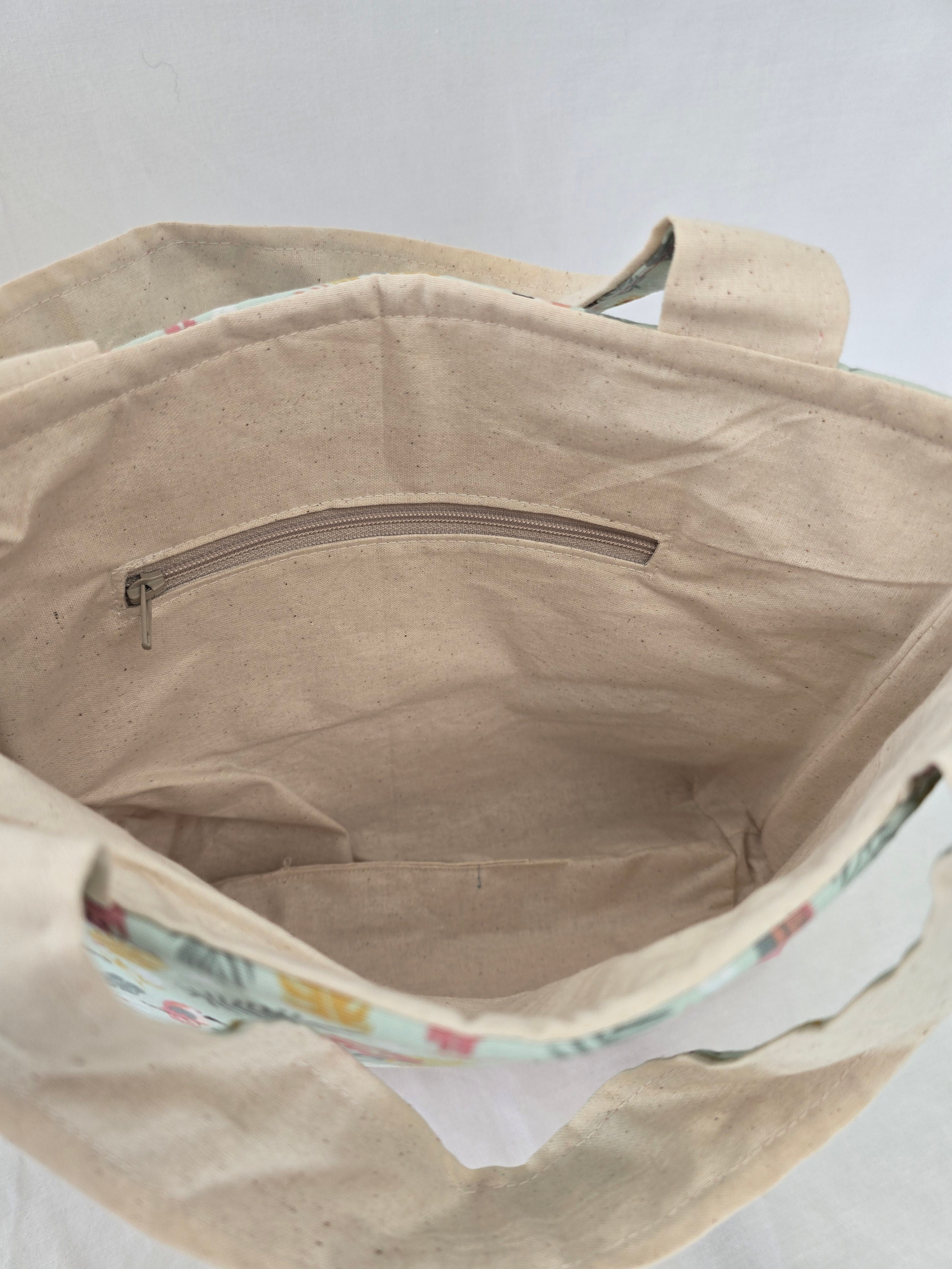 Classic Handbag | Pastel Bird Print | Australian Wildlife Collection