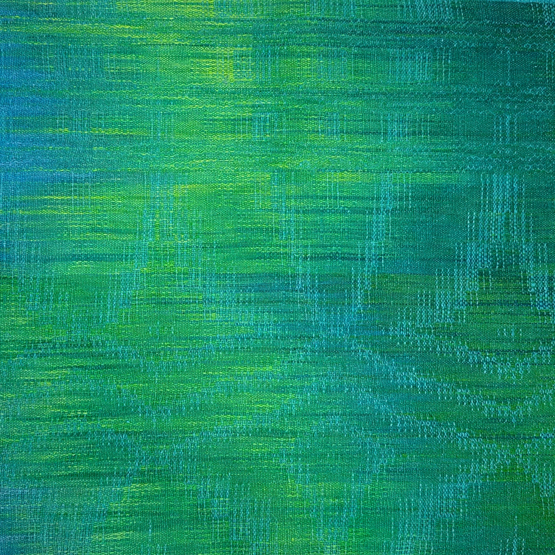 Hand-Dyed and Handwoven Linen/Cotton Tea Towels (Blue weft)