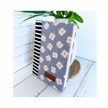 Covered Notebook - Blue Flower - includes Notebook