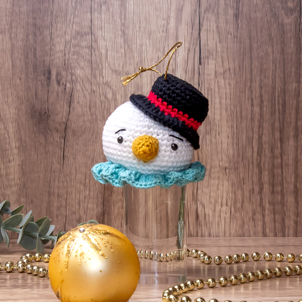 Crocheted Christmas Ornaments - Santa, Reindeer and Snowman