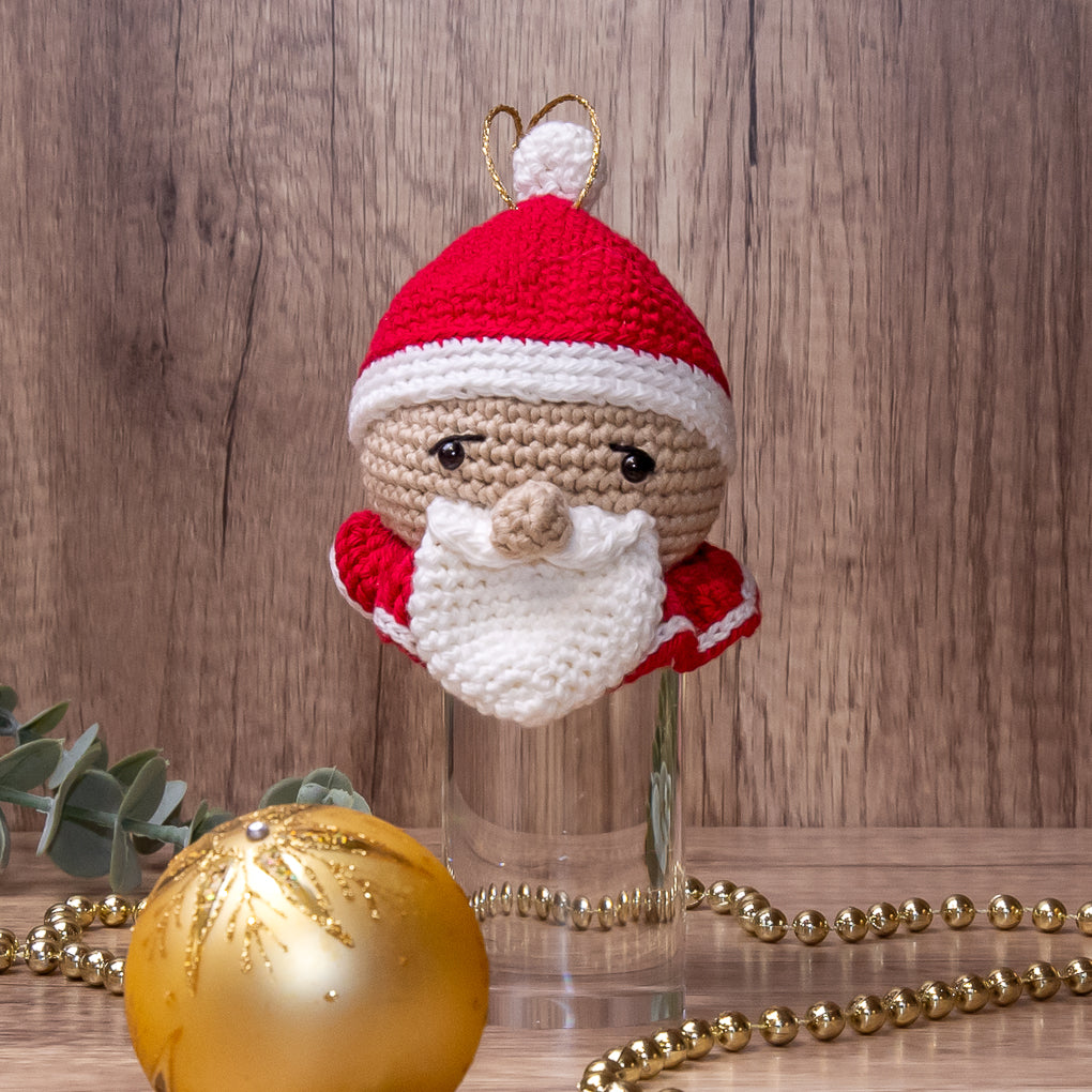 Crocheted Christmas Ornaments - Santa, Reindeer and Snowman