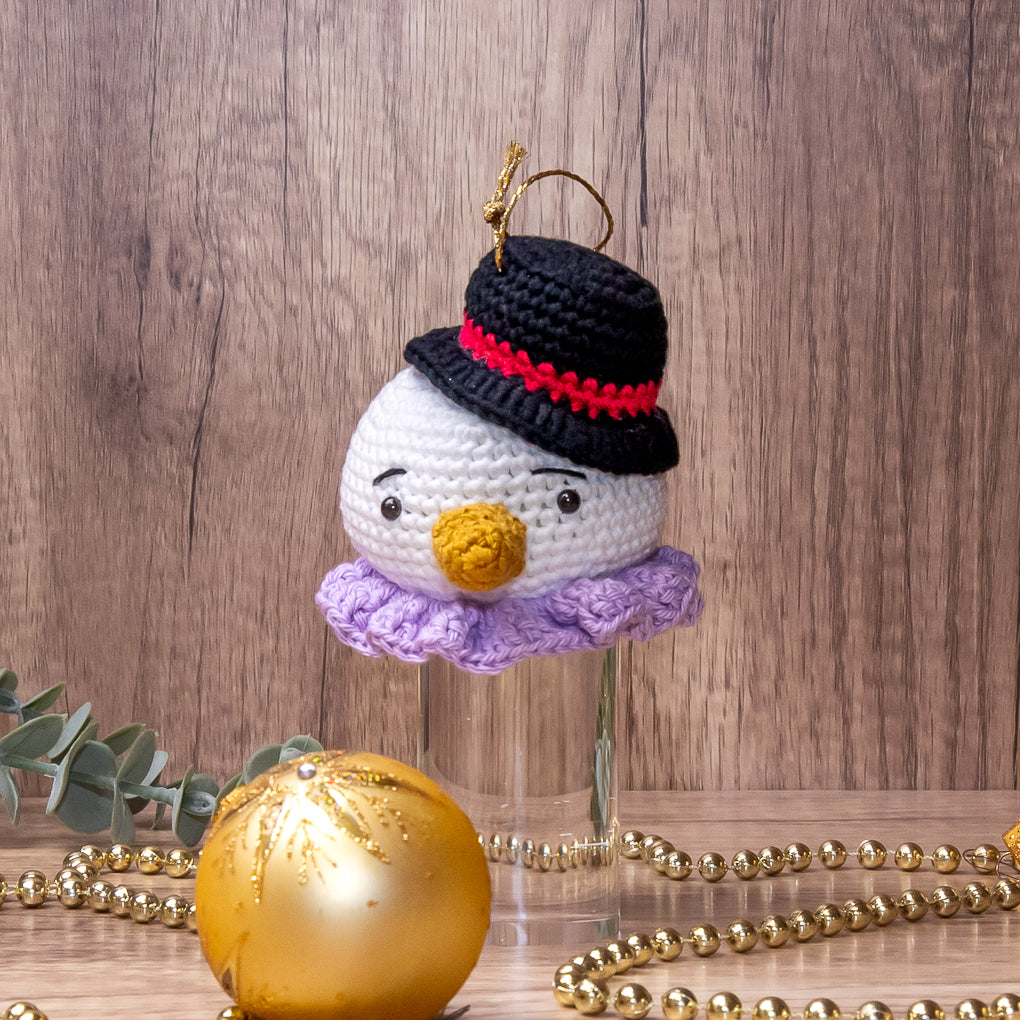 Crocheted Christmas Ornaments - Santa, Reindeer and Snowman
