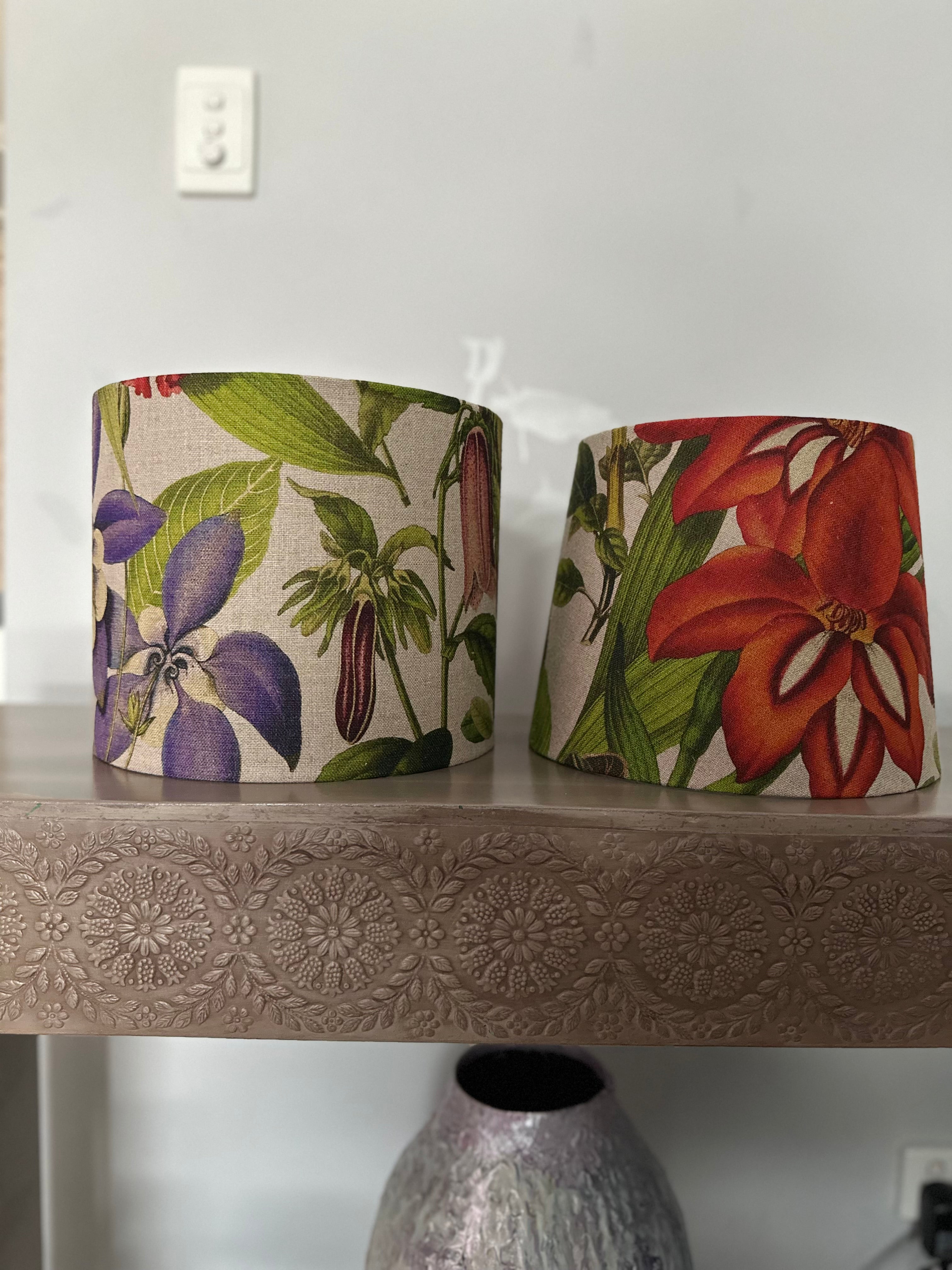 Twinning Botanical drum lampshade