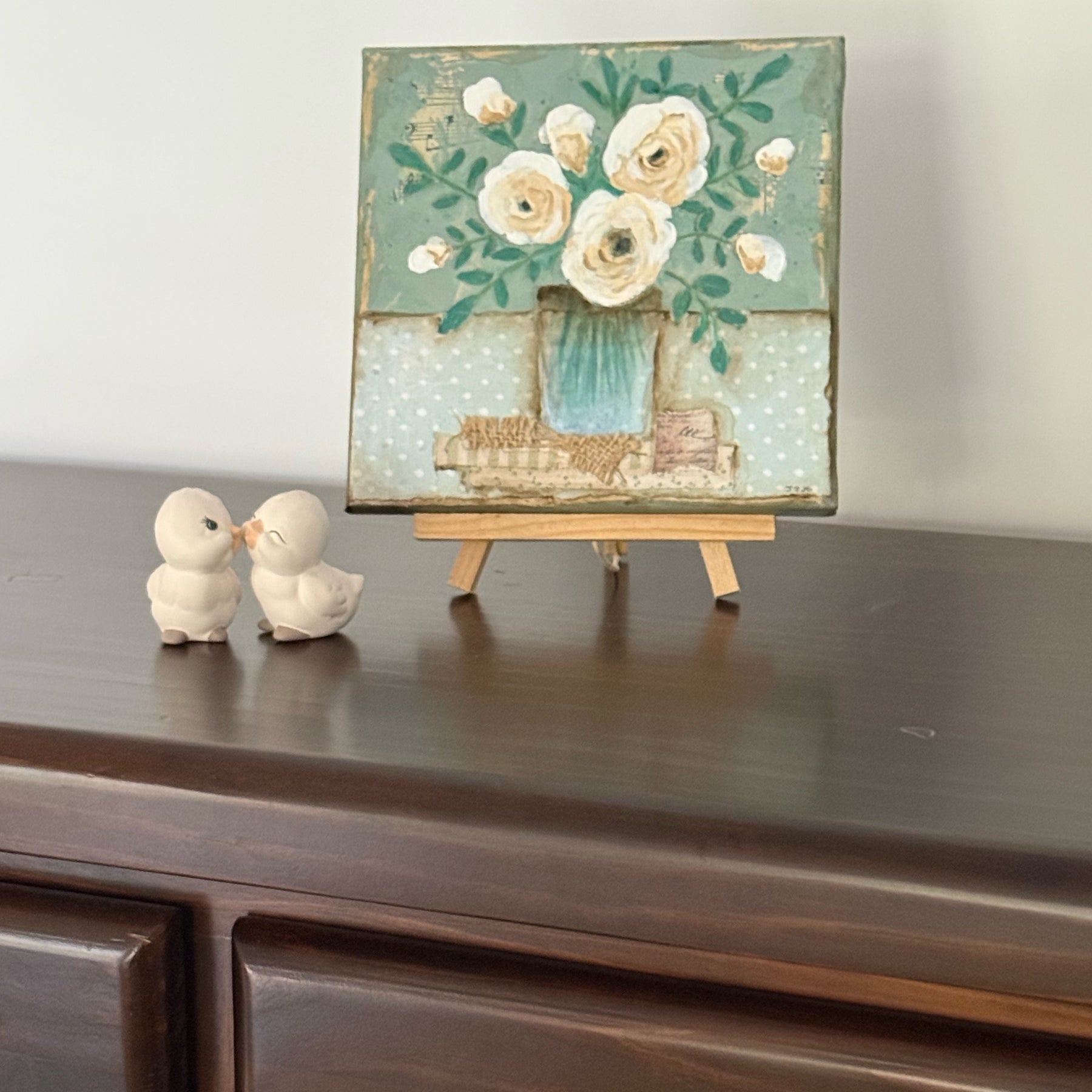 White Roses - A Vase Full of Memory
