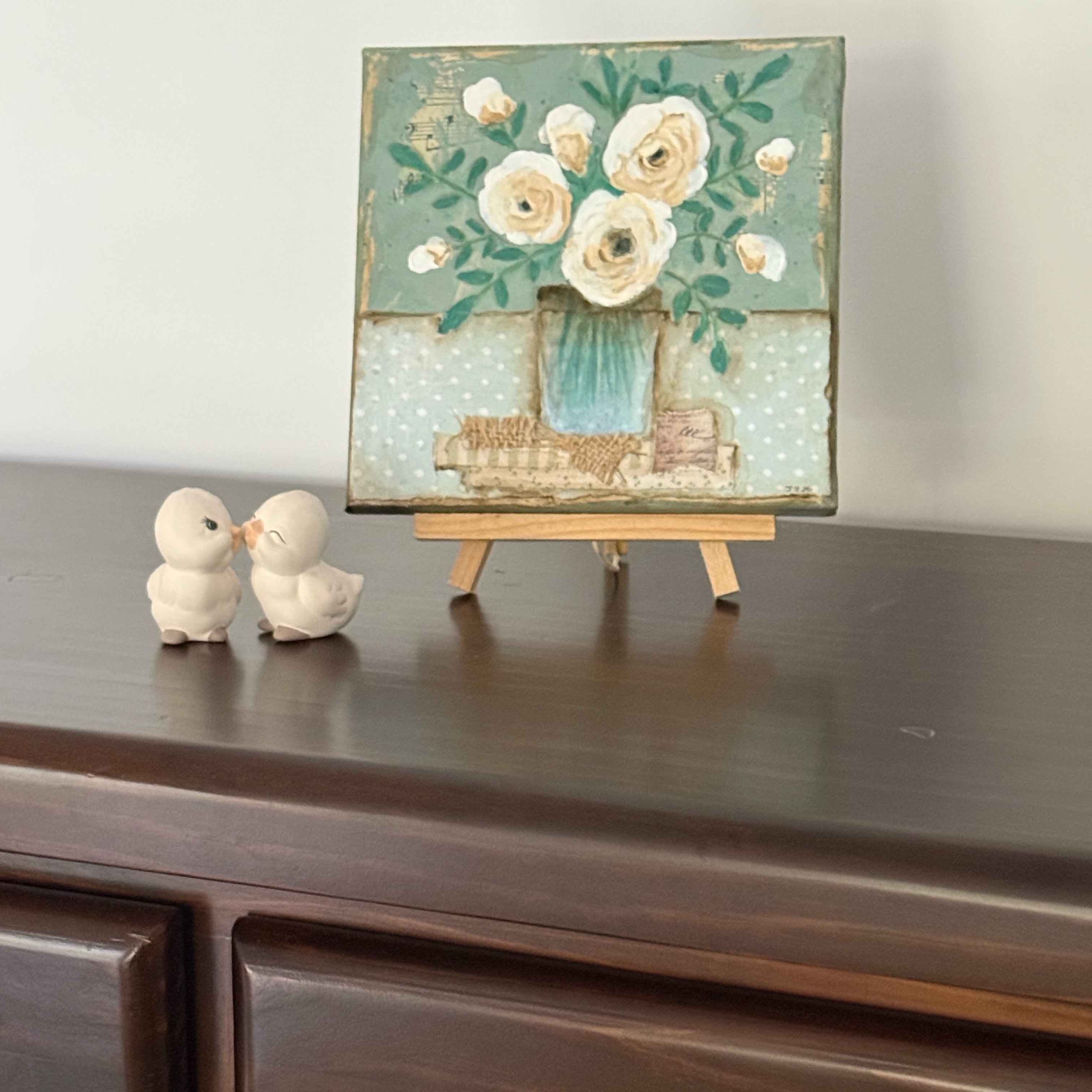 White Roses - A Vase Full of Memory