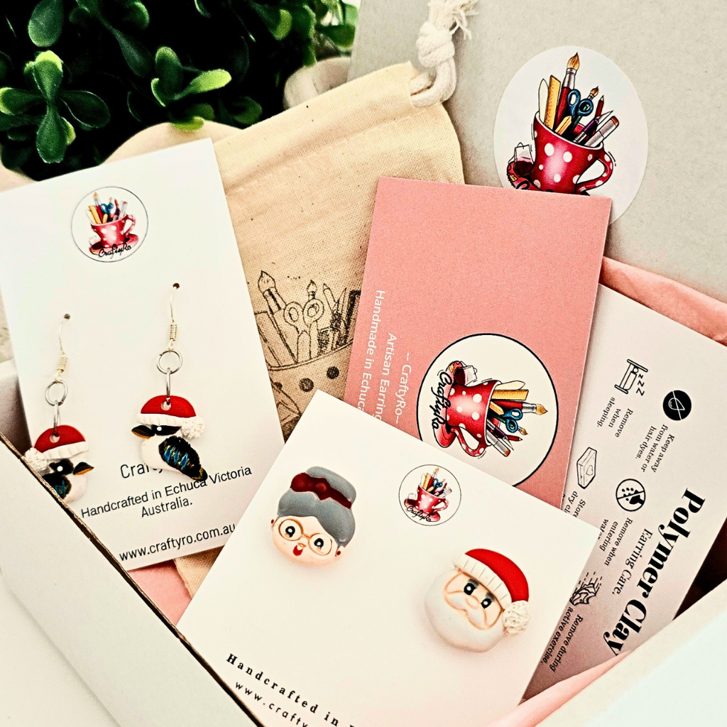 Mr & Mrs Claus Stud earrings